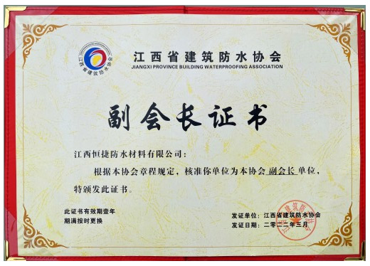 副會長證書